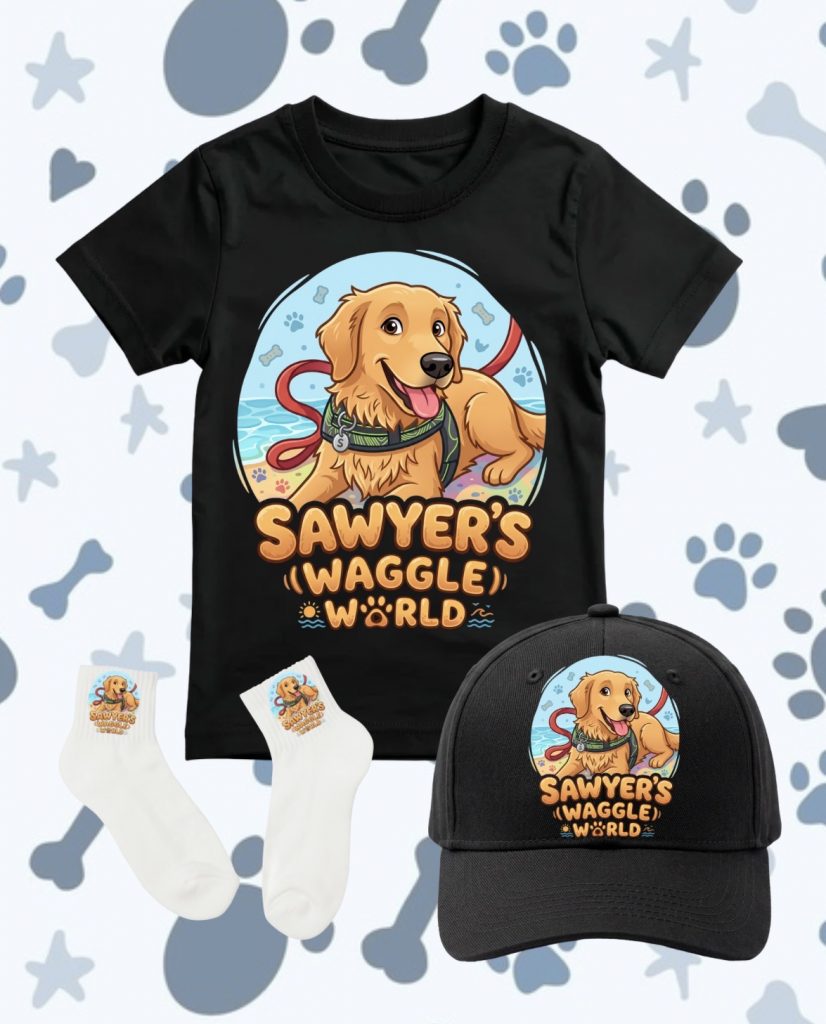 Sawyer’s Waggle World Merchandise