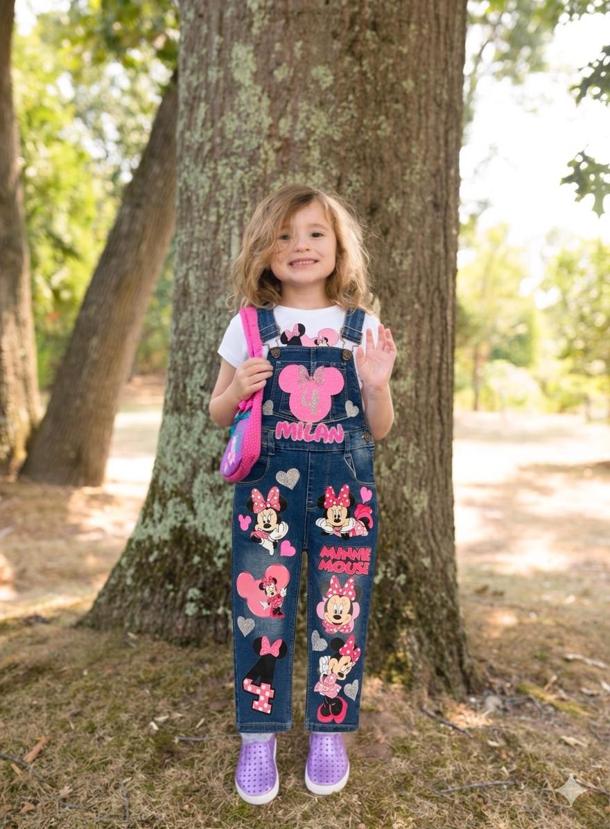 Minnie Mouse Customized Birthday Overall Outfit - Image 4