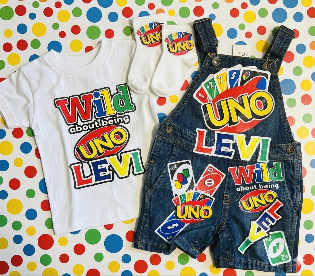 Uno - First Birthday - Customized Birthday Overall Outfit