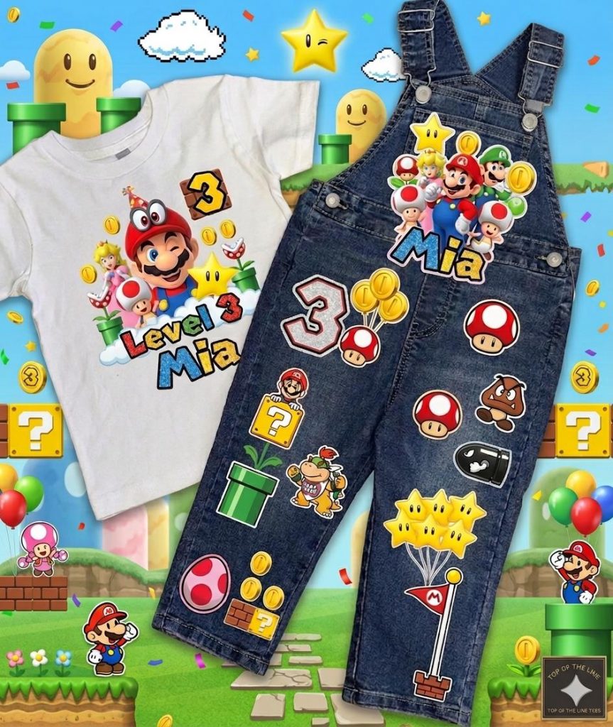 Super Mario Brothers Customized Birthday Outfit