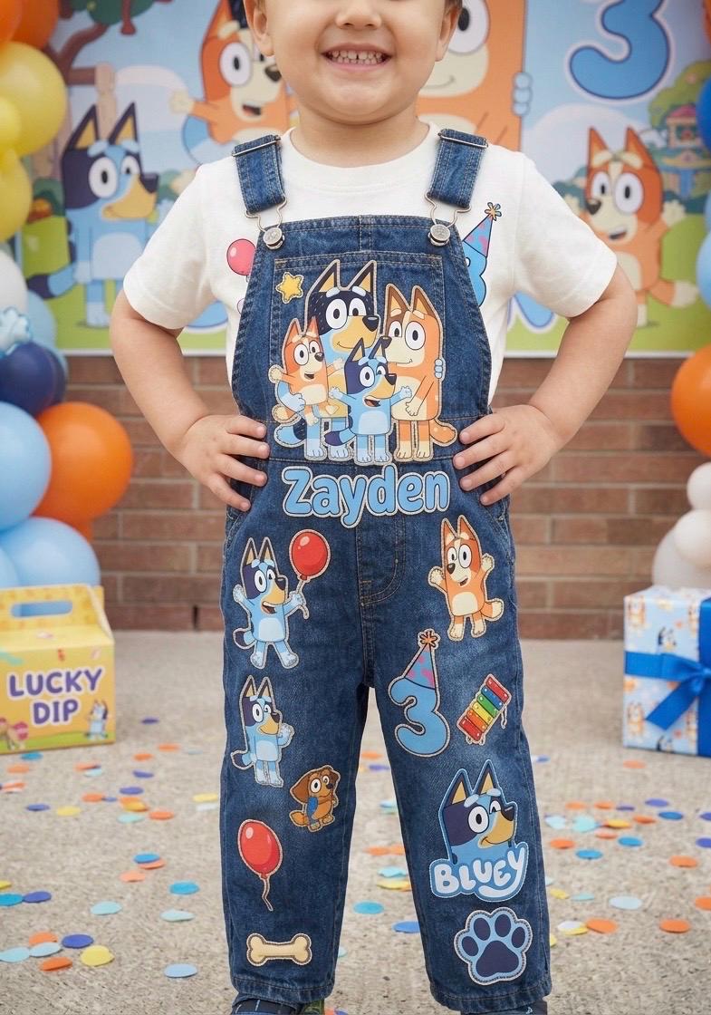 Bluey Customize Birthday Overall Outfit - Image 3