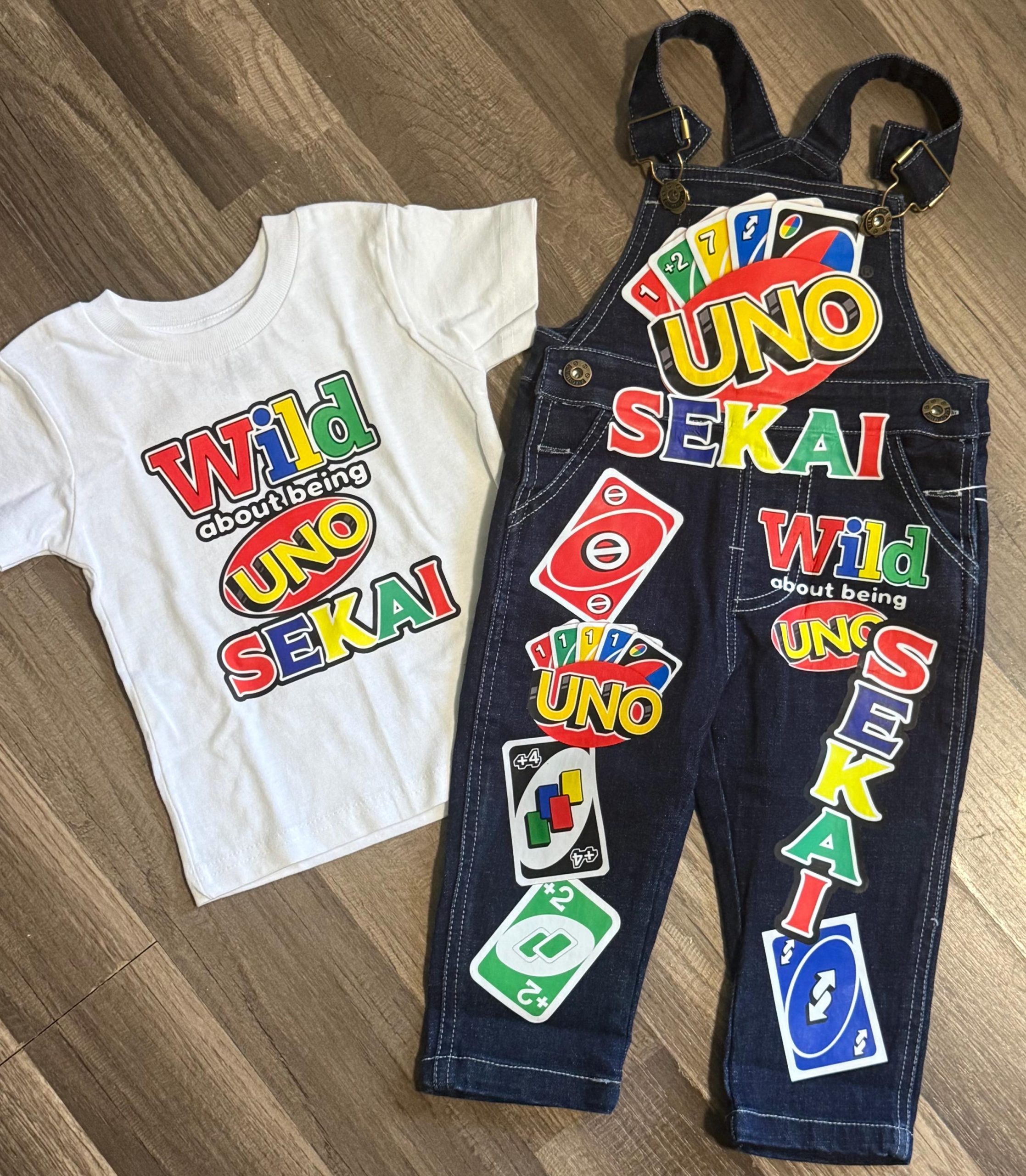 Uno - First Birthday - Customized Birthday Overall Outfit - Image 5