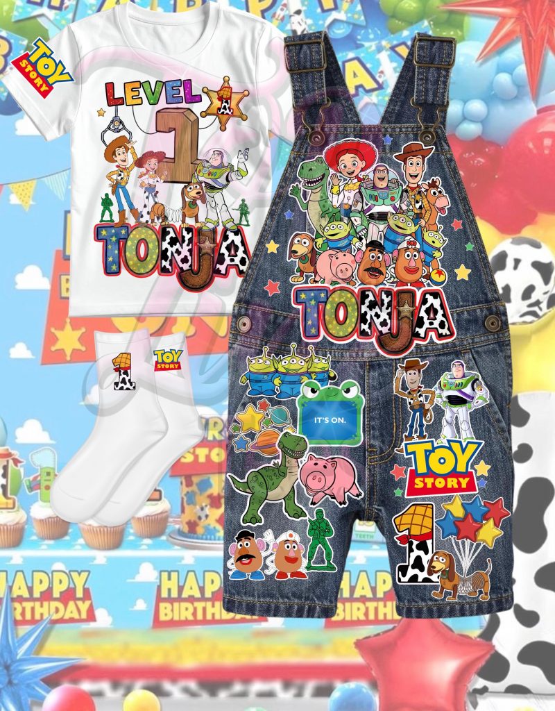 Toy Story Customized Birthday Overall Outfit
