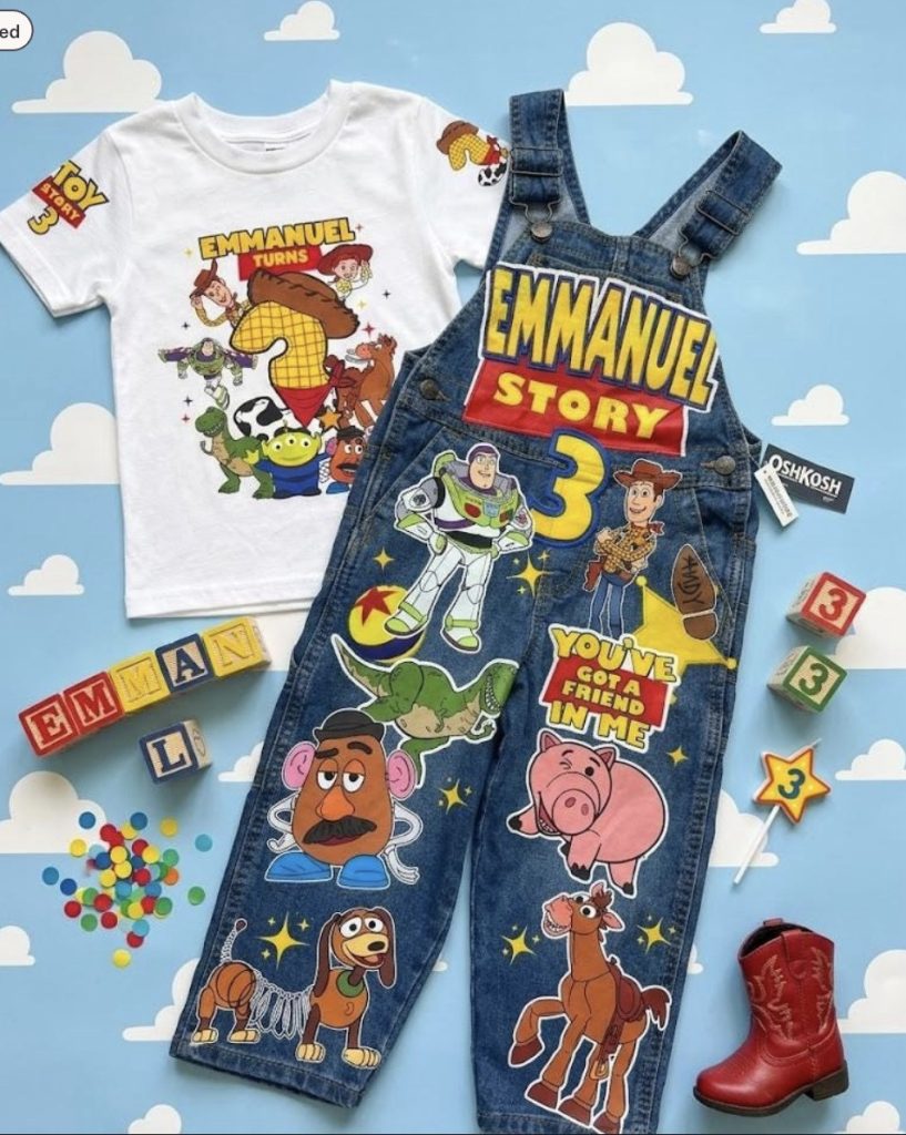 Toy Story Customized Birthday Overall Outfit