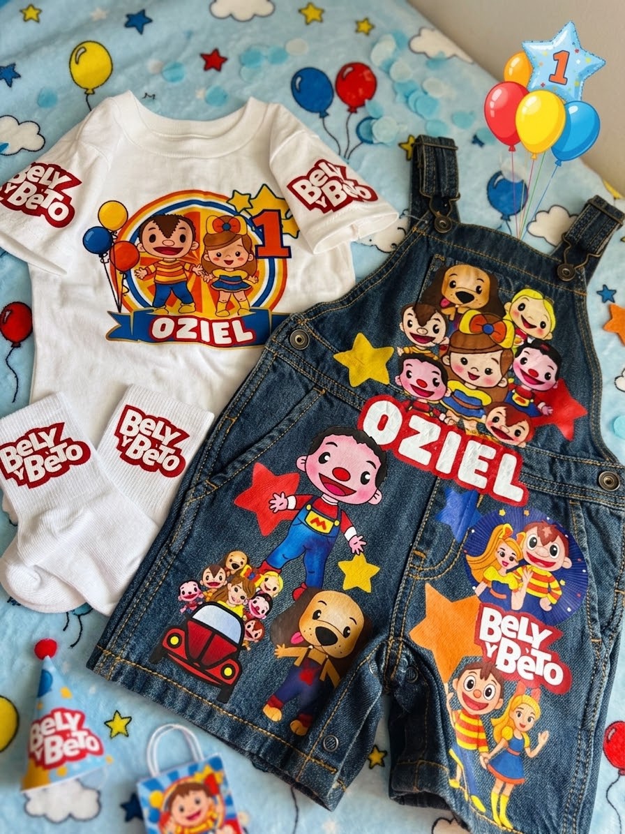 Bely y Beto Customized Birthday Overall Outfit